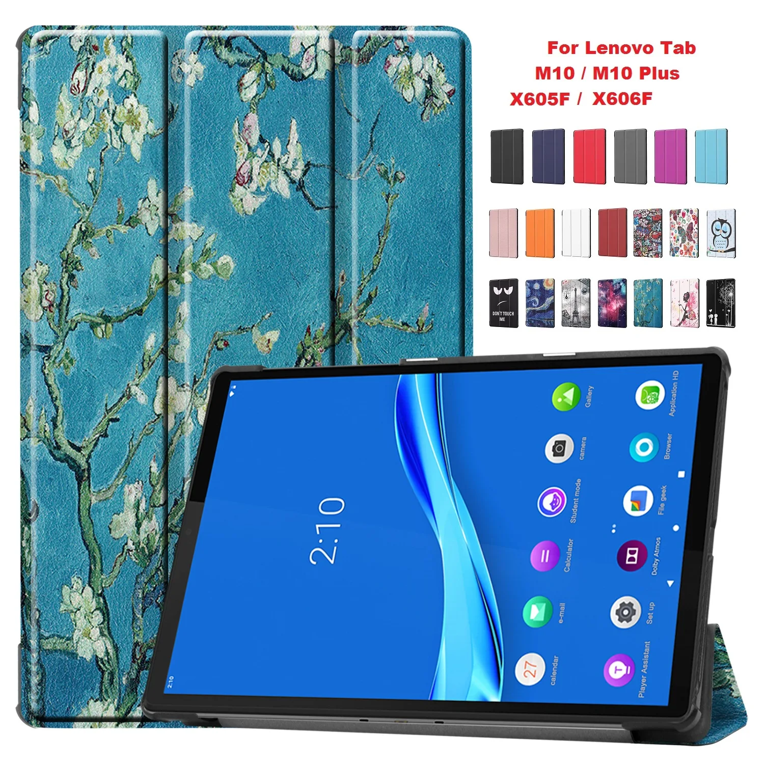 

Чехол для Lenovo Tab M10 Plus 10,3 "X606F Smart Cover Funda ультратонкий магнитный складной чехол для Lenovo M10 10,1 дюйма TB-X605F