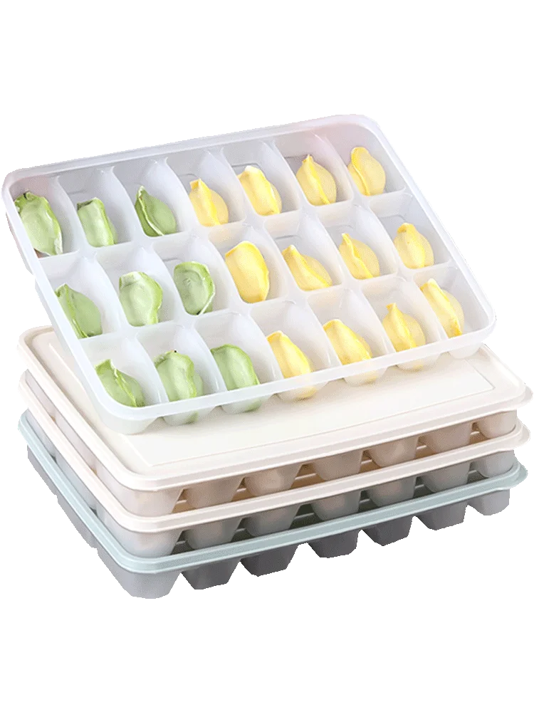 Lock&amplock Multi-storey Tray Freezing Dumplings Box Household Refrigerator Mesh Division Fresh Wonton Boiled Accept | Дом и сад