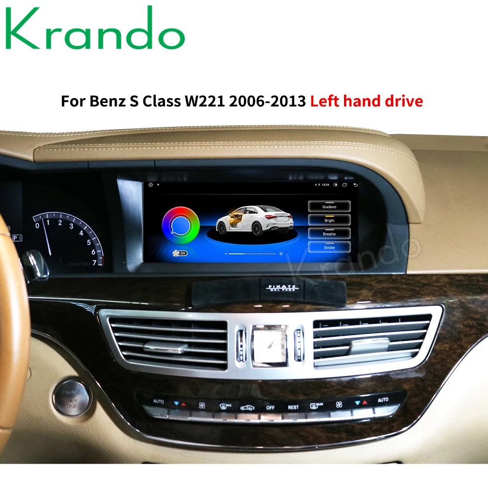 Автомагнитола Krando Android 10 0 25 дюйма dvd навигация для Mercedes BENZ S W221 W216 CL 2005 2013