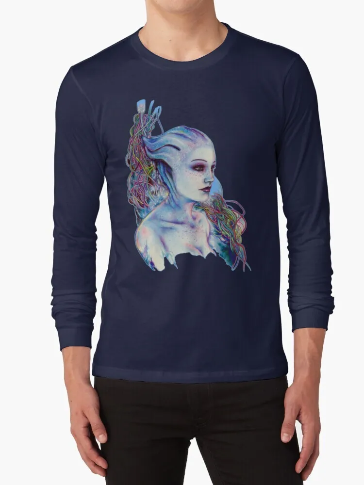 Liara 100% хлопок футболка с длинным рукавом Tsoni Mass Effect Tee коротким и в подарок
