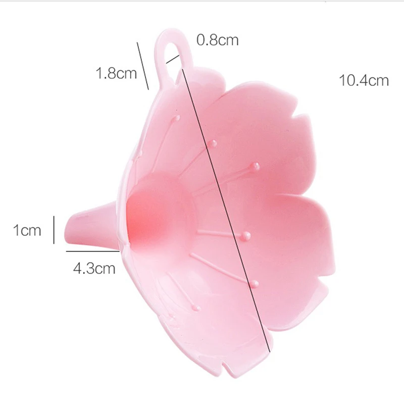 

2pcs/set Cherry Blossom Style Funnels Oil Condiments Liquid Dispenser Kitchen Accessories