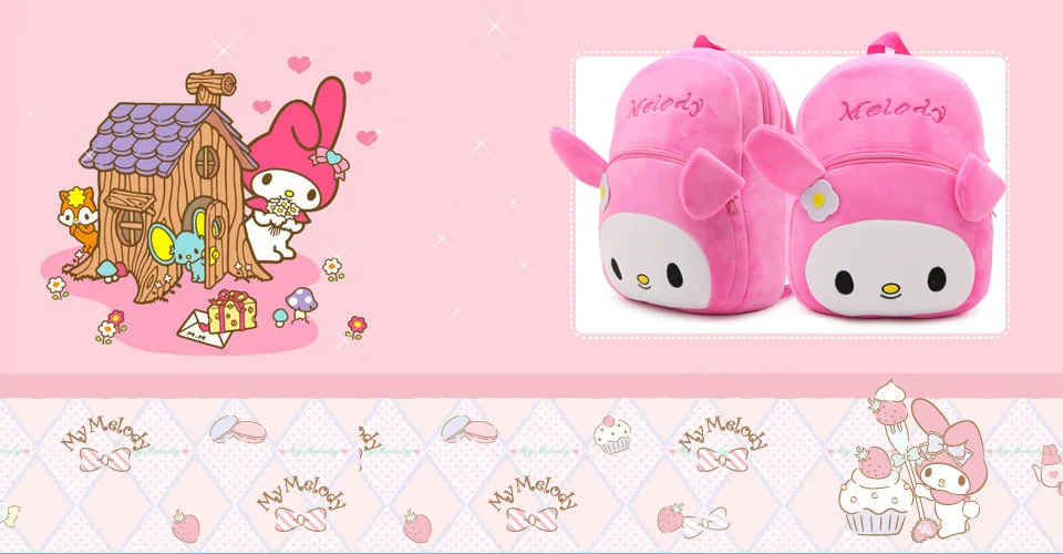 Розовый большой размер hello kitty сумка My Melody Sac A Dos Enfant сумка для девочек Hello Kitti игрушки для детей Kitty Сумка Микки Sac Enfant сумка