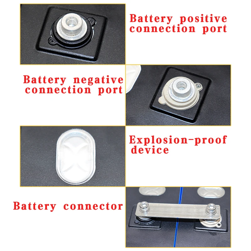

8pcs 3.2V 280Ah LiFePO4 battery 280,000mAh high-rate rechargeable battery, electric vehicle solar and wind energy system battery