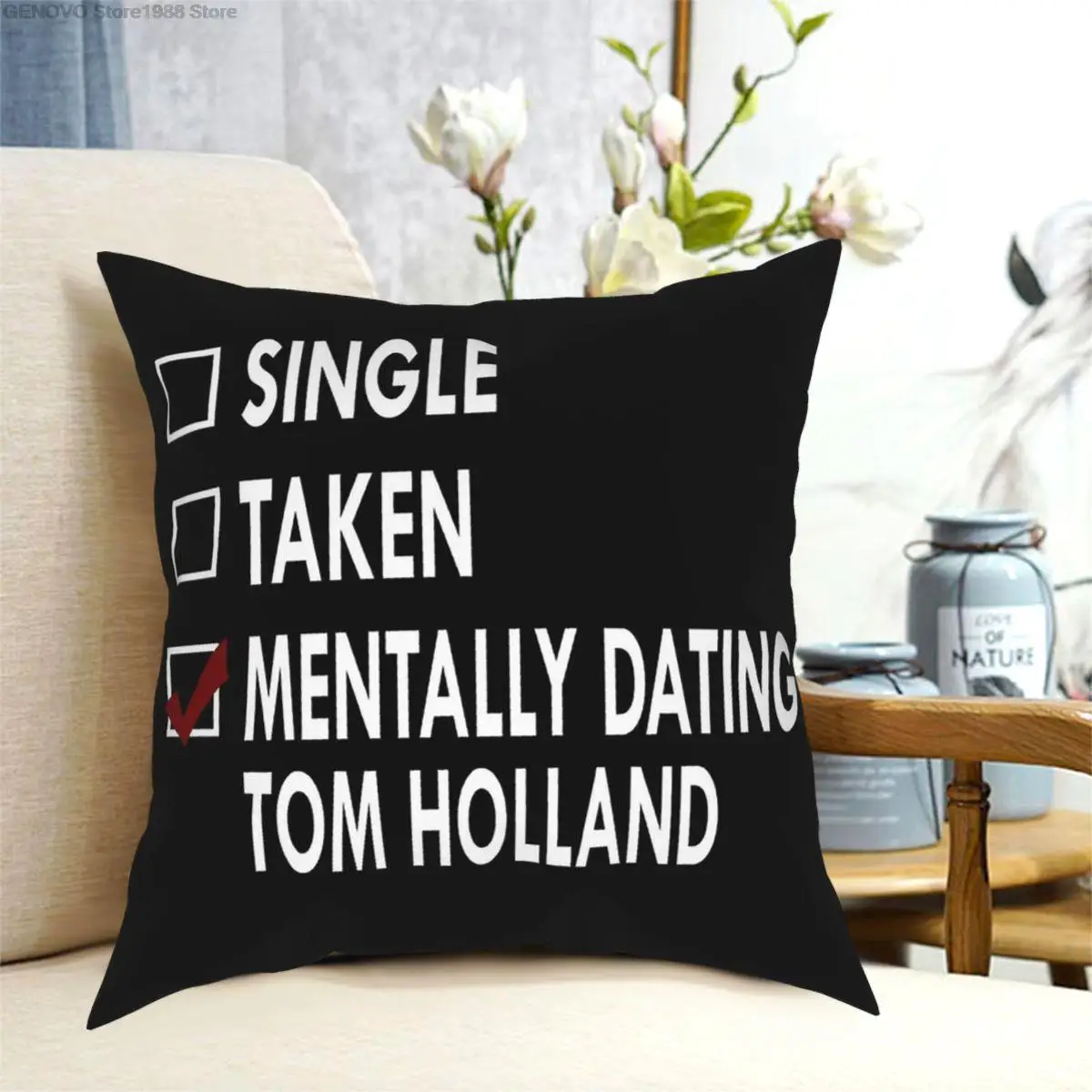 

Dating Tom Holland Kissenbezug Muster Zip Decor Hause Kissen Fall 45*45cm
