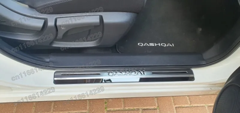 

Бесплатная доставка, полоса для порога двери, автомобильные аксессуары, Стайлинг автомобиля для Nissan QASHQAI J10 J11 2007-2013 2014-2019, приветственная отд...