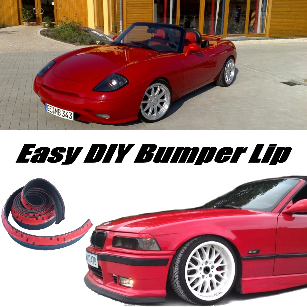 Bumper Lip Deflector Lips For Fiat Barchetta Front Spoiler Skirt Car View Tuning / Body Kit Strip | Автомобили и мотоциклы