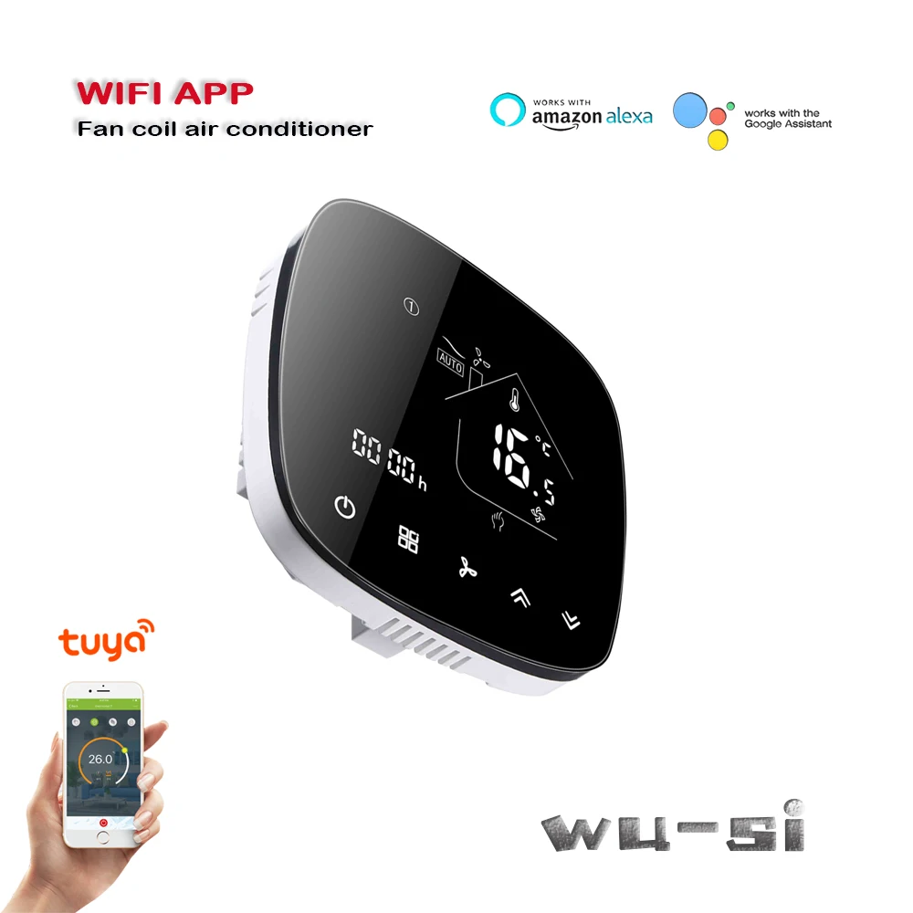 Термостат TUYA с вентиляторной катушкой комнатный термостат Wi Fi 2 трубы/4 трубы для
