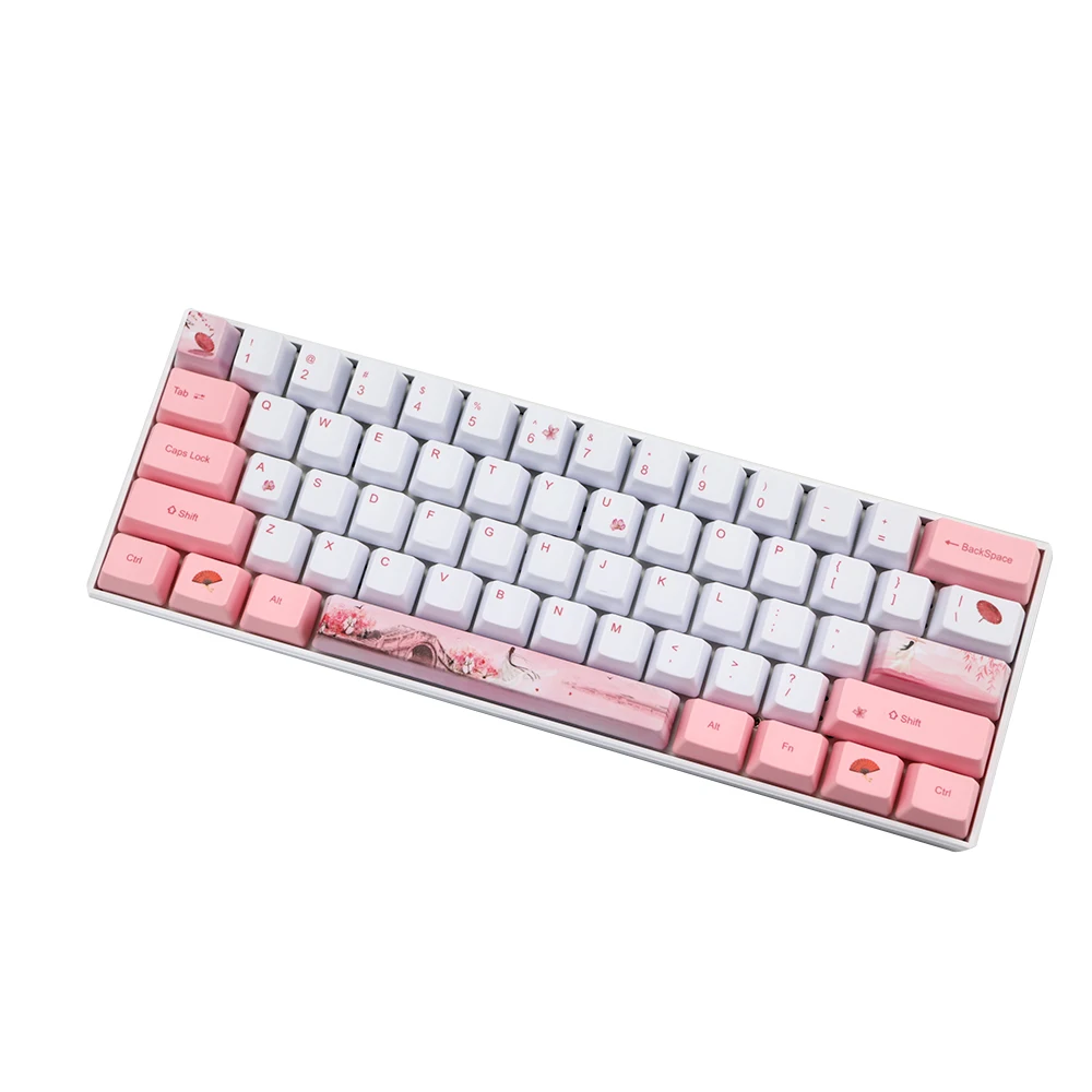 Keycap PBT для пошива краски 73 ключа OEM профиль колпачки MX Switches dz60/GK64/GK61/RK61/ALT61/Annie /poker
