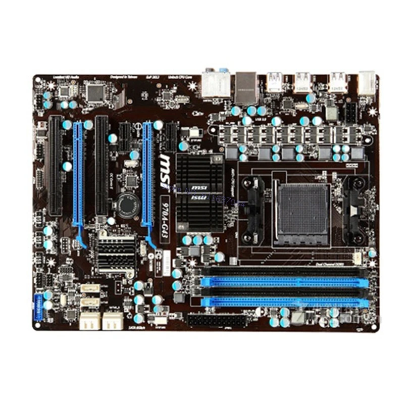 Оригинальная материнская плата DDR3 для MSI 970A-G43 разъем AM3 + платы USB2.0 USB3.0 32 Гб 970 б/у