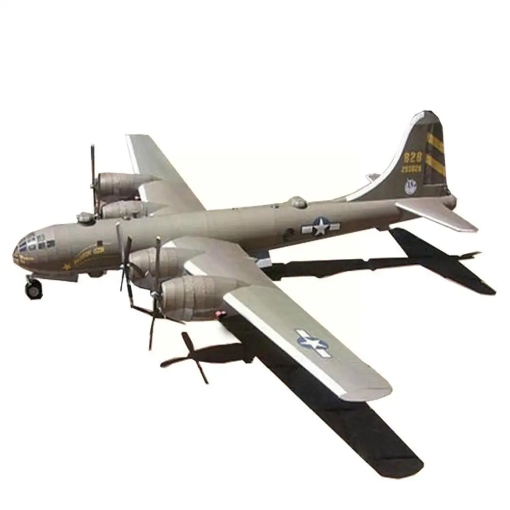 1:47 B-29 Super Fortress Bomber Airplane Diy 3d Kit Toy Handmade Gift Game Model Jigsaw Paper Assembling P4y6 | Игрушки и хобби