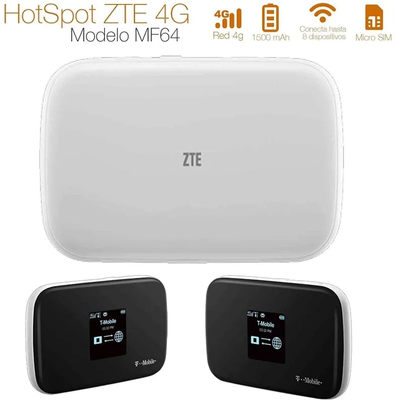 ZTE Z64 | Мобильный Wi Fi роутер MF64 4G Скорость загрузки до 21 Мбит/с До 8 подключенных