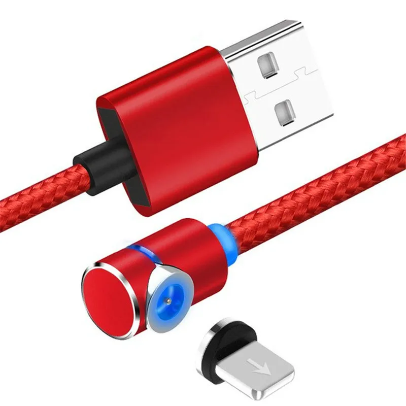 Магнитный Micro-USB кабель для передачи данных для iPhone samsung для быстрой зарядки и передачи данных провод шнур магнит Зарядное устройство Тип usb C 3 м кабель для мобильного телефона - Цвет: Red