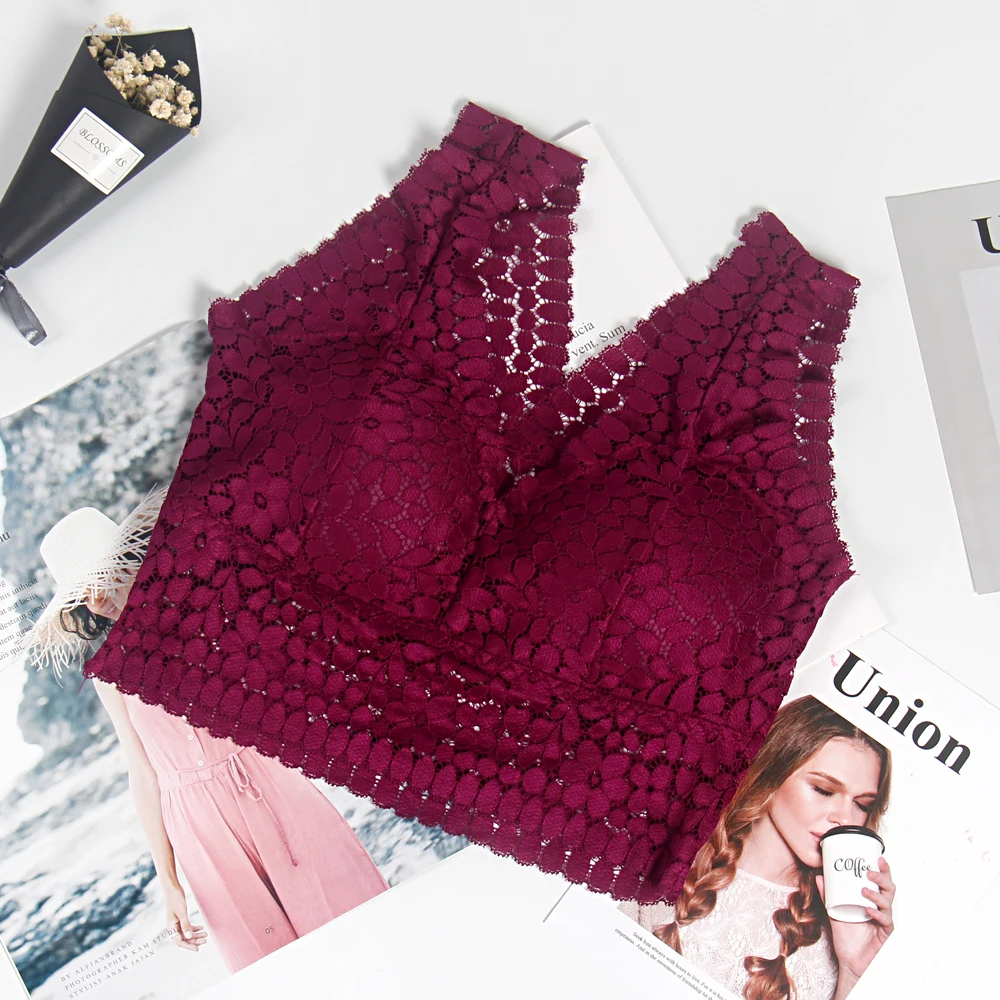 Женский кружевной бюстгальтер без бретелек прозрачный пуш ап бесшовное нижнее