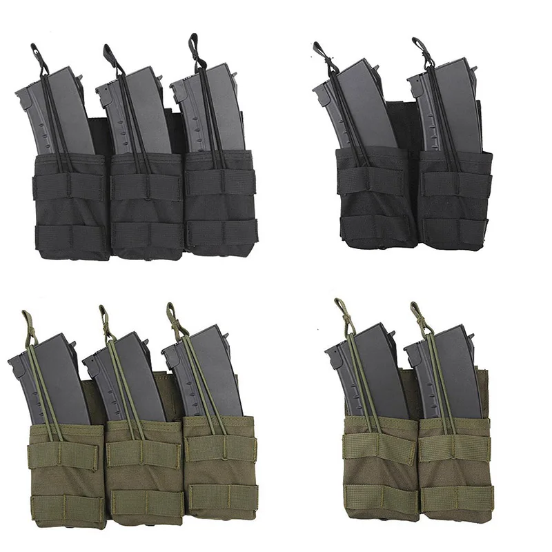 

Tactical Double/ Triple Molle Magazine Pouch Drop Utility Mag Pouch Outdoor Tool Waist Bag Paintball Airsoft Hunting Accessories