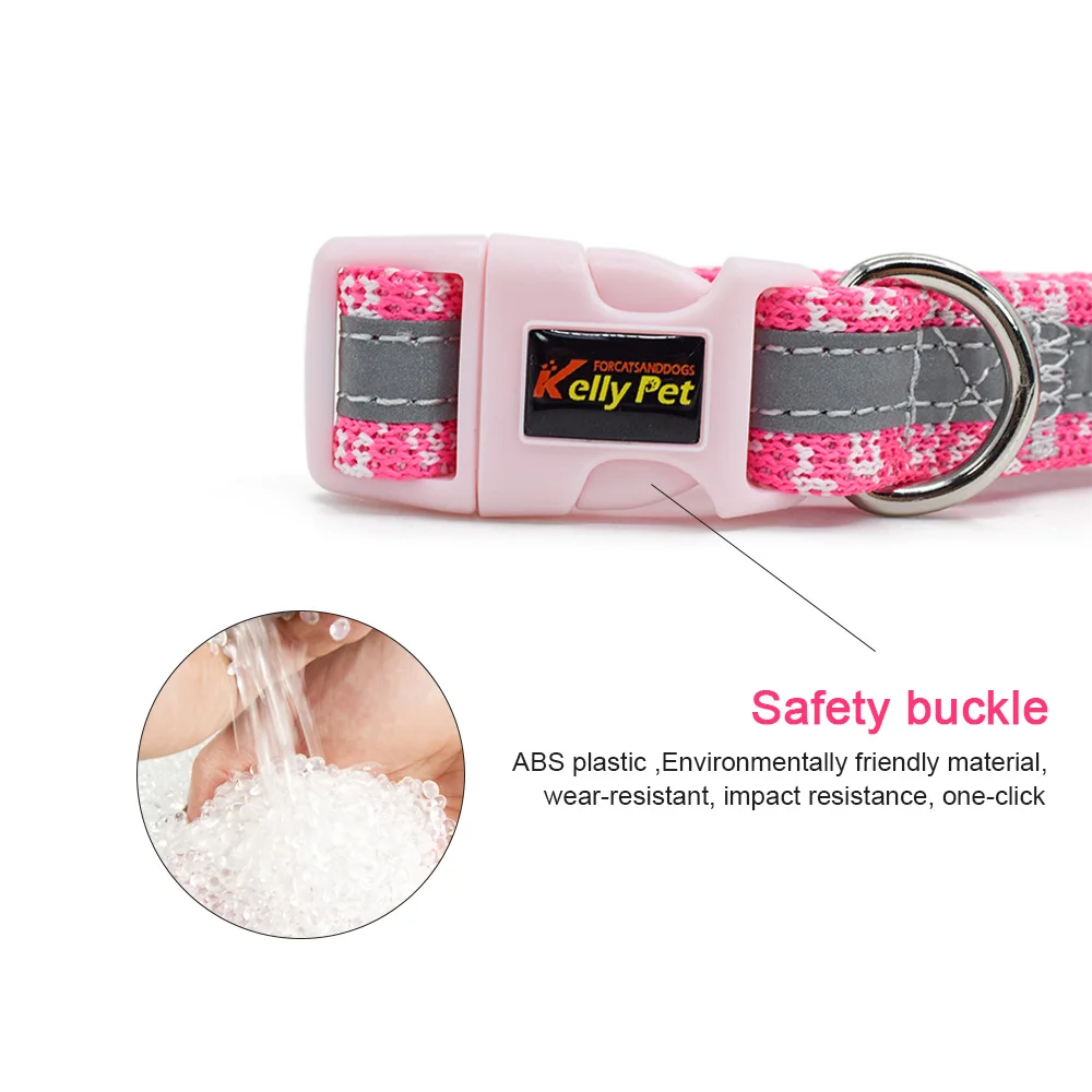 Персонализированный ошейник для собаки светоотражающая ткацкая лента ошейники