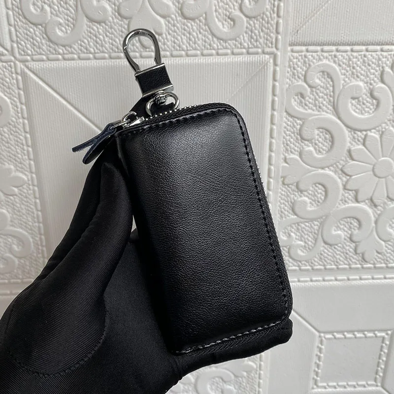 

Luxury Brand Leather Ladies Keychain Male Sheepskin Storage Bag Cowhide Card Case Caviar Key Case Classic Key Housekeeper