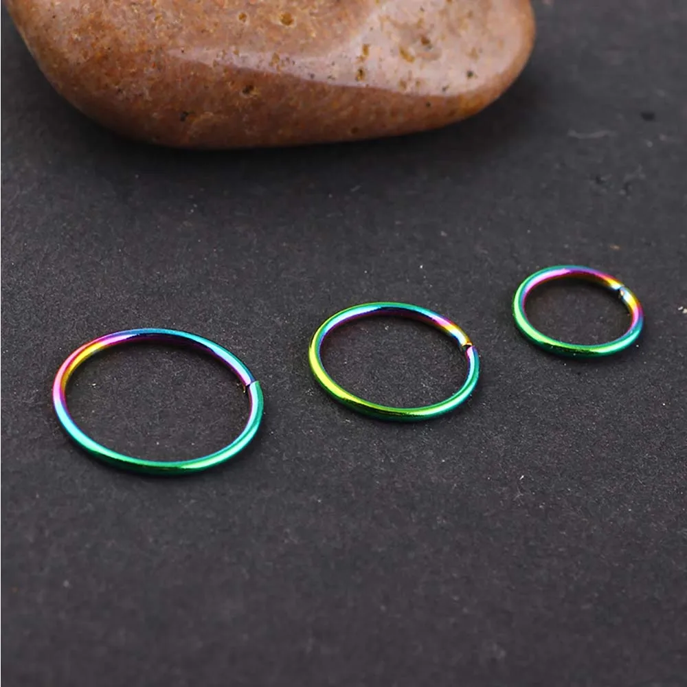2 шт./лот модные сексуальные украшения для тела цветные кольца из нержавеющей