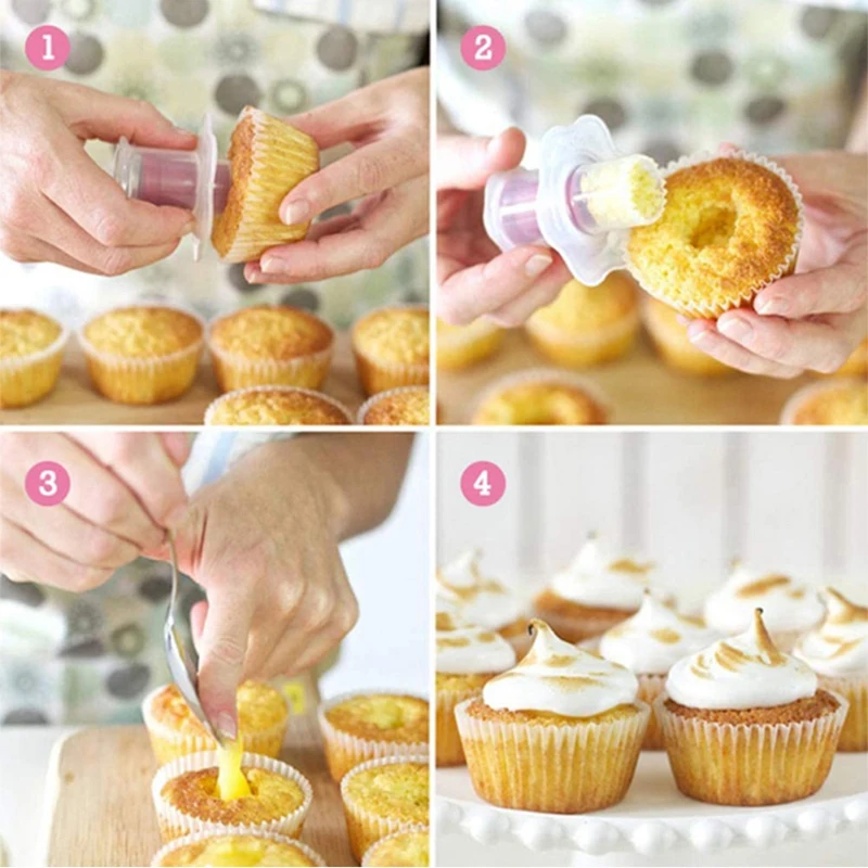 

Creative Muffin Cake Hole Digger Cupcake Corer Cored Remove Device Muffin Cup