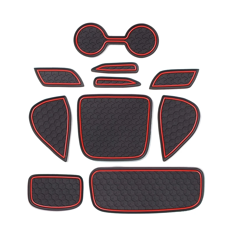 

Car Interior Accessories Anti-Slip Dust-Proof Rubber Gate Slot Cup Mats Cup Holder Inserts for Toyota Yaris 2020 2021