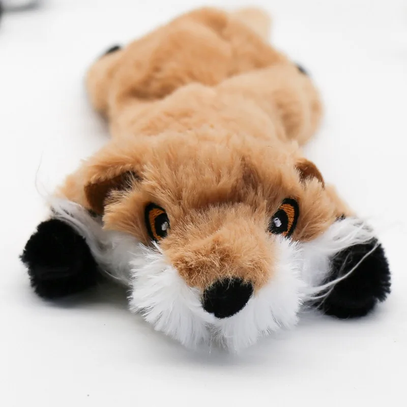 Новые милые плюшевые игрушки писк питомца волк кролик животные собака