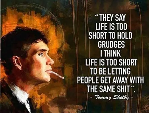 

Peaky Blinders Tommy She Theme Metal Tin Signs 12x8 Inch Wall Decor Sign