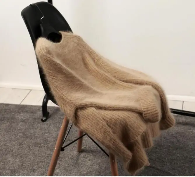 Осенне-зимний винтажный вязаный свитер RopaWomen толстый теплый пуловер свитера