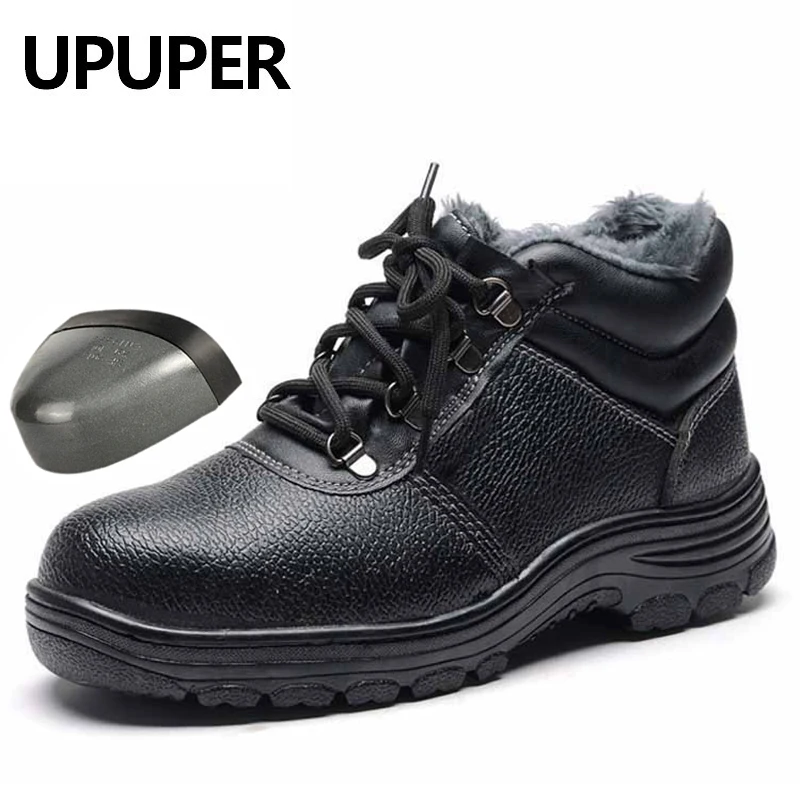UPUPER/мужские рабочие ботинки со стальным носком мужская обувь с защитой от