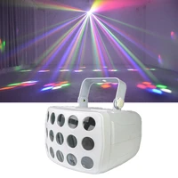 new arrival butterfly light rgbw 2x15w 4in1 led beam stage lighting dmx remote control dj lights for disco music dance party