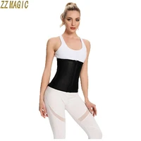 corset belt for women body shapewear postpartum 25 bone shiny waist latex zipper waist trainer skims fajas colombianas