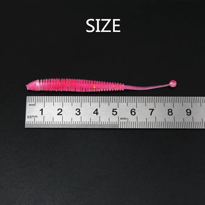 8 см 1 г длинный мягкий шарик-хвост приманка рыболовная многоцветная штука | Спорт