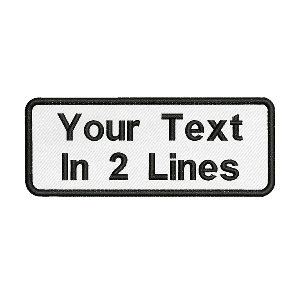 Белый фон 10x4 см вышивка с именем под заказ|Заплатки| |