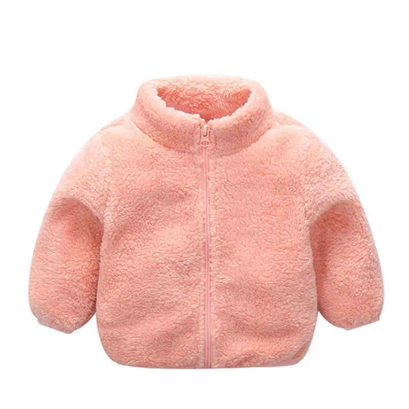 LILIGIRL Новая Детская плюшевая куртка с длинными рукавами осенне-зимняя детская