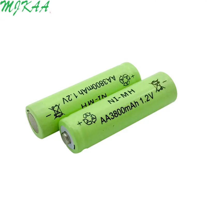 4 шт. Ni-MH 1,2 V 3800mAh Зеленый AA никель-металл-гидридный аккумулятор 14 мм* 50 мм