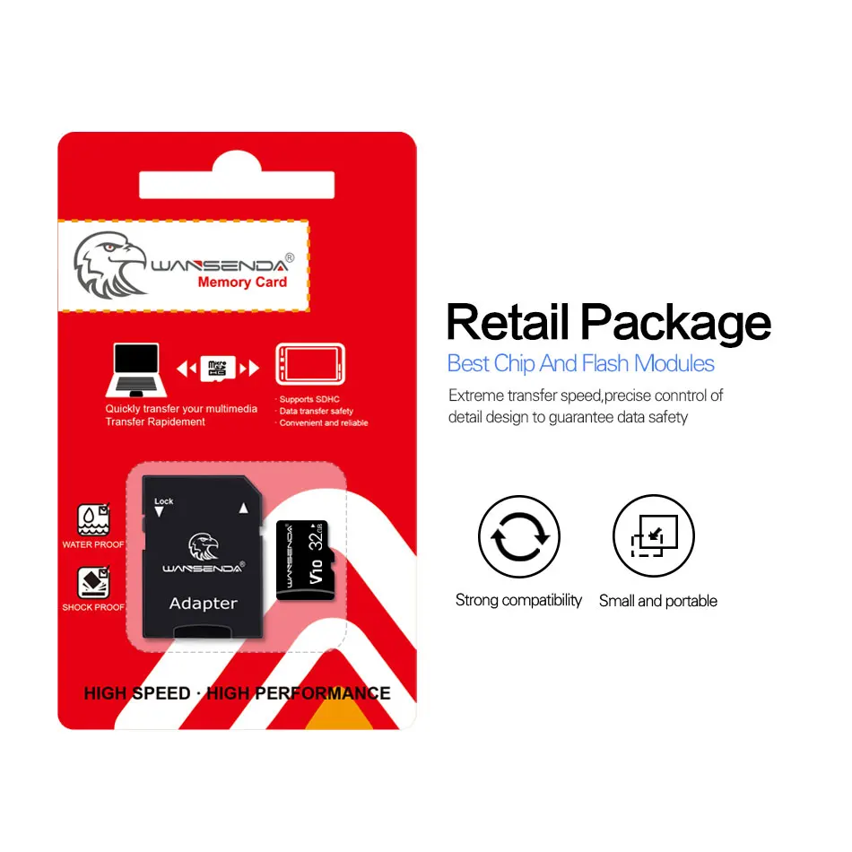 WANSENDA карта памяти Micro SD 128 ГБ 64 8 16 32 | Компьютеры и офис