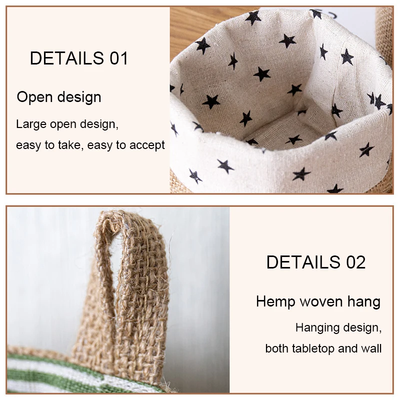 Небольшой мешок всякой всячины Органайзер косметический хлопок хранения из