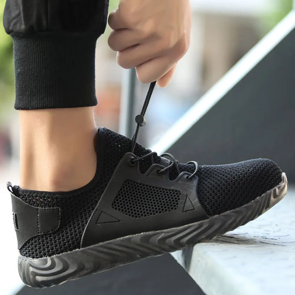 

Newly Tennis Shoes Footwear with Steel Tip Safety Shoe for Men Anti-piercing Wear Resistant