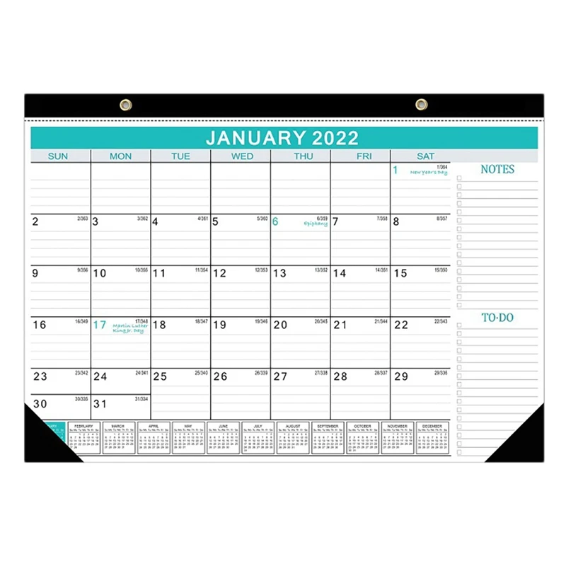 

Календарь Настольный/настенный, 18 месяцев, 2021-2022, большие линейные блоки для планировки и организации дома или офиса