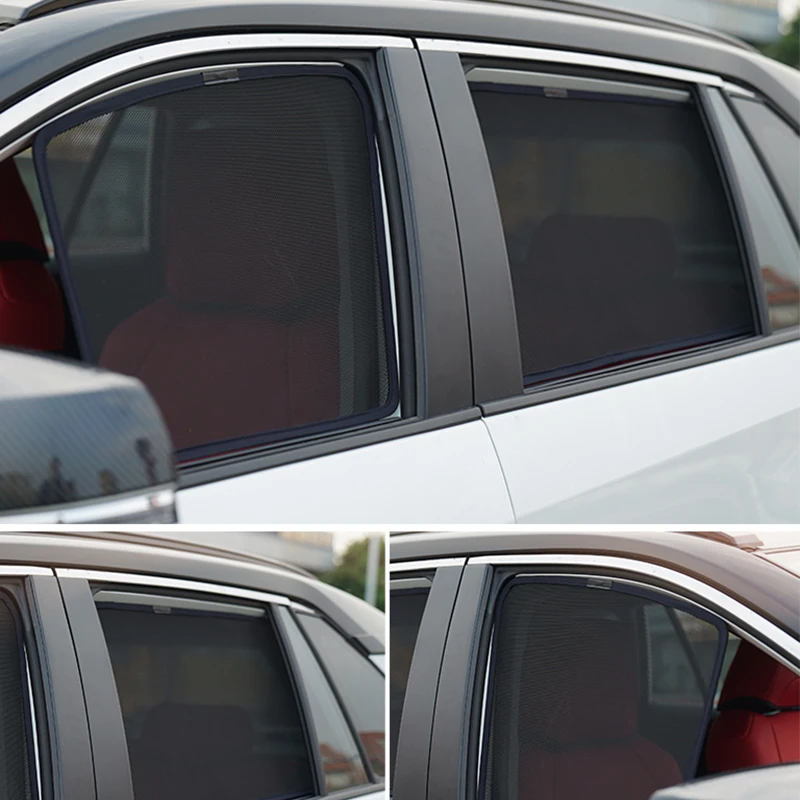 

For Audi A4 B7 Sedan 2004-2008 Car Magnetic Sunshade Front Windshield Mesh Curtain Rear Side Window Sun Shade Blind Shield