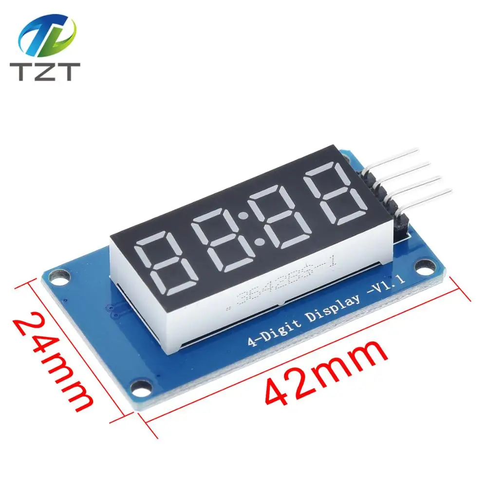 TM1637 светодиодный Дисплей модуль для Arduino 7 сегментный 4 биты 0 36 дюйма часы красный