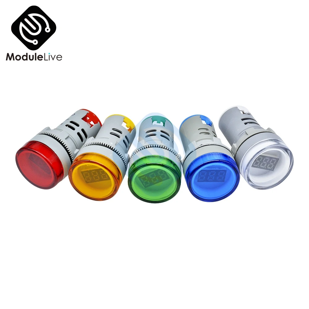 Мини вольтметр со светодиодным цифровым дисплеем 22 мм|Измерители напряжения| |