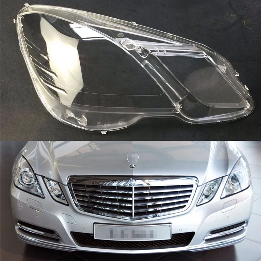 Для Mercedes-Benz W212 E200 E260 E300 E350 2009 2010 2011 2012 автомобильные фары прозрачные линзы Авто оболочка Крышка