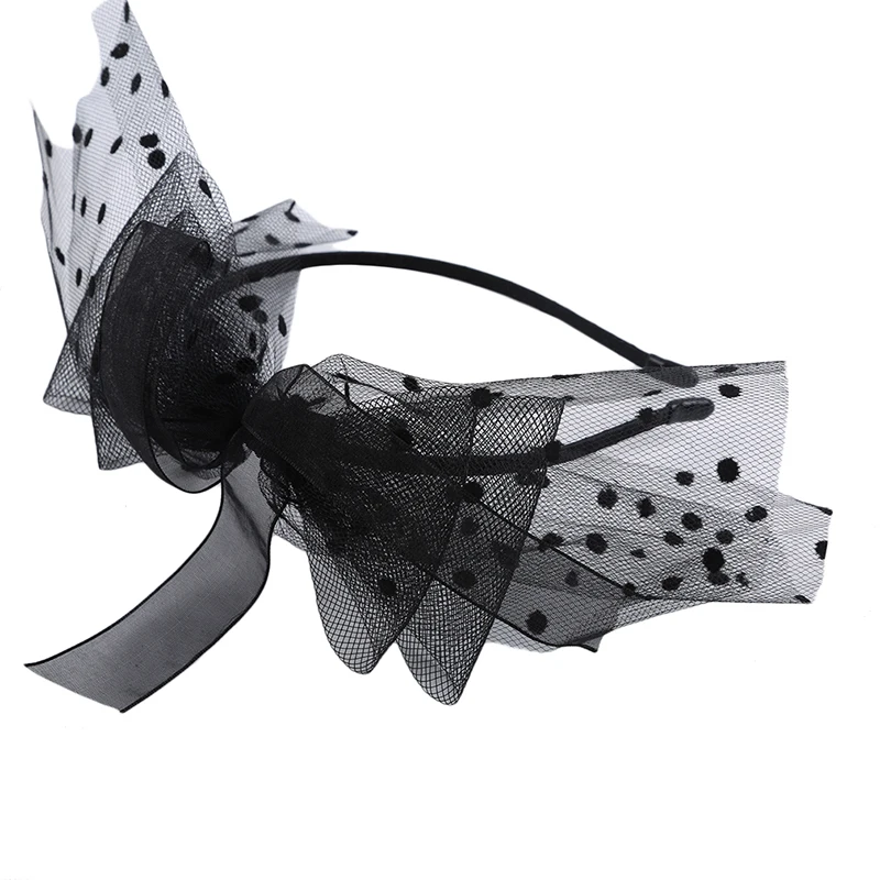 Женская Кружевная повязка на голову с большим бантом и цветочным принтом| |