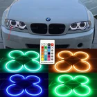 4 шт., разноцветсветодиодный светодиодные RGB-лампы для фар BMW 3 серии E46 1998-2005