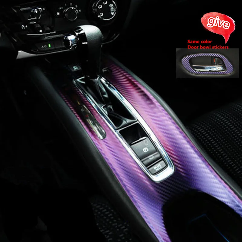 Наклейки на панель переключения передач автомобиля из углеродного волокна