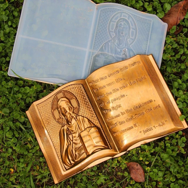 

Home Decoration Silicone Mould with Groove Pattern/Letters for Christian
