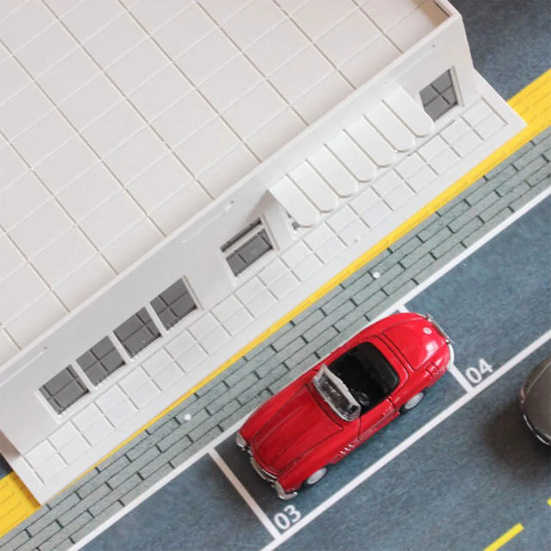 

1:150 N Scale Sand Table Decoration DIY Assembly Model Supermarket Convenience Store Building