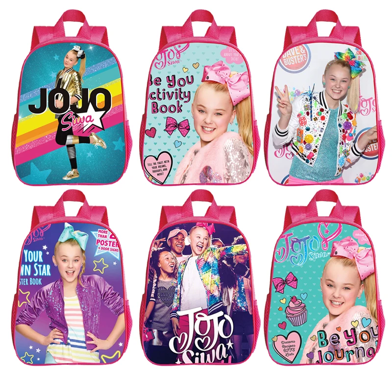 

2020 HOT Jojo Siwa Kindergarten Children Custom School Bags Primary Book Bags Baby Toddler Pink Cute Backpack