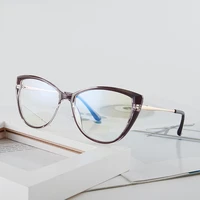2021 new blue light blocking computer reading eyewear cat eye glasses optical frame women retro fashion glasses 87077