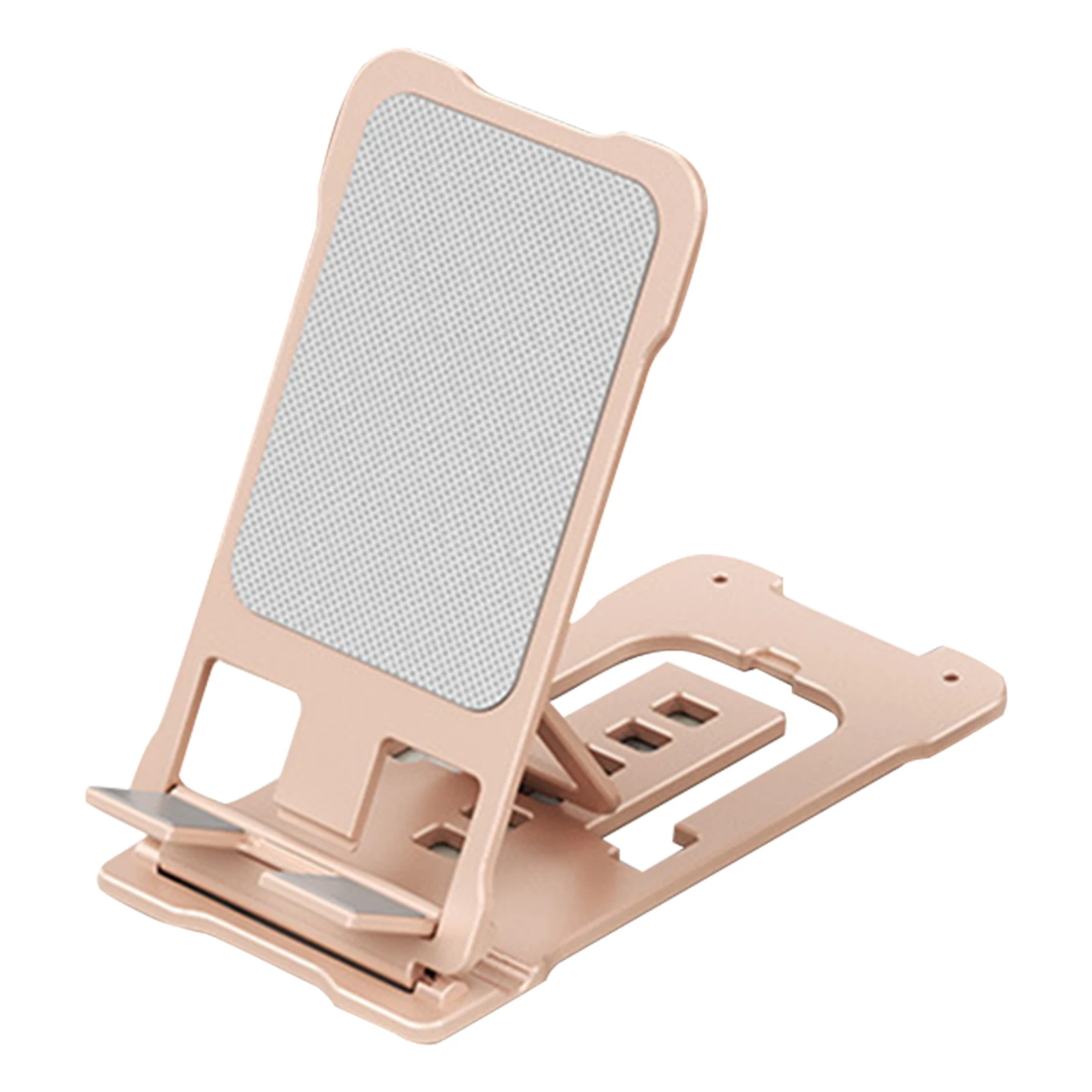 

Desktop Adjustable Angle For Tablet Phone Holder Fully Foldable Portable 6 Gears Convenient Aluminum Alloy Home Office Anti Slip
