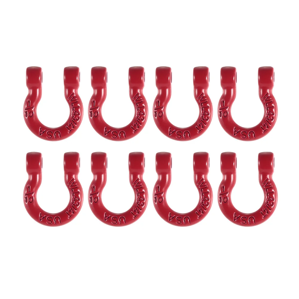 8 шт. металлический передний задний бампер прицеп крюк Скоба спасательный для 1/10